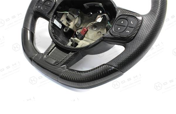 Grote foto fiat abarth 595 carbon fiber stuur cover onderste deel auto onderdelen tuning en styling