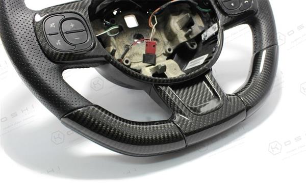 Grote foto fiat abarth 595 carbon fiber stuur cover onderste deel auto onderdelen tuning en styling