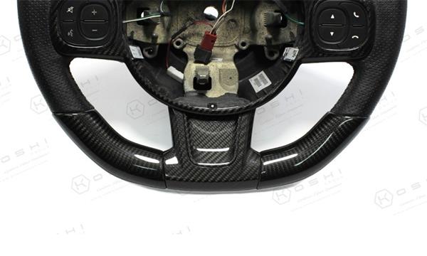 Grote foto fiat abarth 595 carbon fiber stuur cover onderste deel auto onderdelen tuning en styling