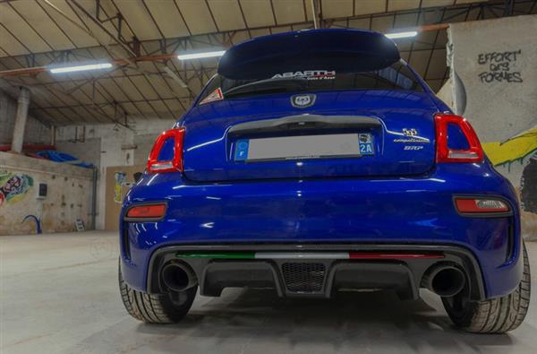 Grote foto fiat abarth 595 2016 carbon fiber achter diffusor lip cover auto onderdelen tuning en styling