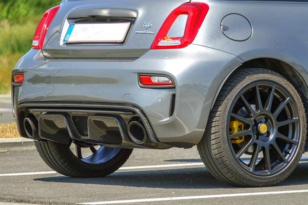 Grote foto fiat abarth 595 2016 carbon fiber achter diffusor lip cover auto onderdelen tuning en styling