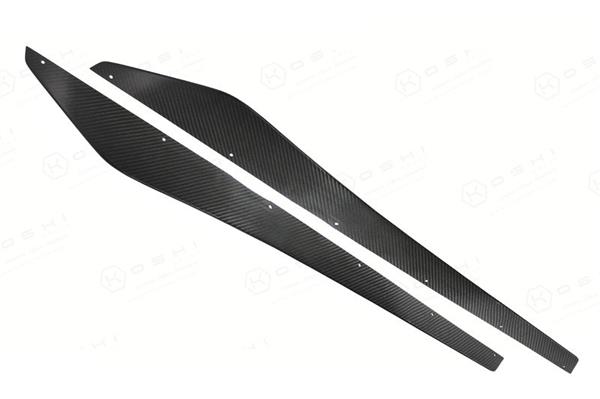 Grote foto fiat abarth 500 595 carbon fiber side skirts auto onderdelen tuning en styling