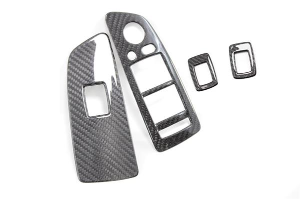Grote foto bmw e87 carbon fiber raam bediening cover auto onderdelen tuning en styling