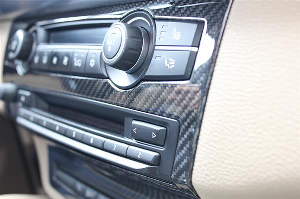 Grote foto bmw x6 e71 carbon fiber radio console trim cover auto onderdelen tuning en styling