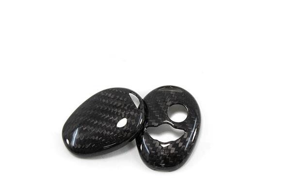 Grote foto bmw mini cooper carbon fiber sleutel cover frame auto onderdelen tuning en styling