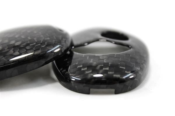 Grote foto bmw mini cooper carbon fiber sleutel cover frame auto onderdelen tuning en styling