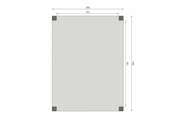 Grote foto overkapping slim serie 3 douglas 300 x 400 cm tuin en terras tuinhuisjes en blokhutten