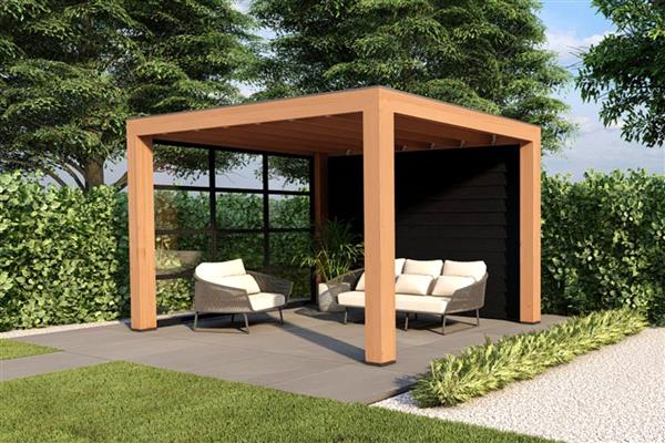 Grote foto overkapping slim serie 3 douglas 400 x 300 cm tuin en terras tuinhuisjes en blokhutten