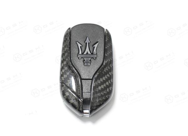 Grote foto maserati ghilbi quattroporte levante carbon fiber sleutel cover auto onderdelen tuning en styling