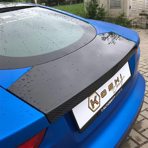 Grote foto jaguar f type carbon fiber achter spoiler auto onderdelen tuning en styling