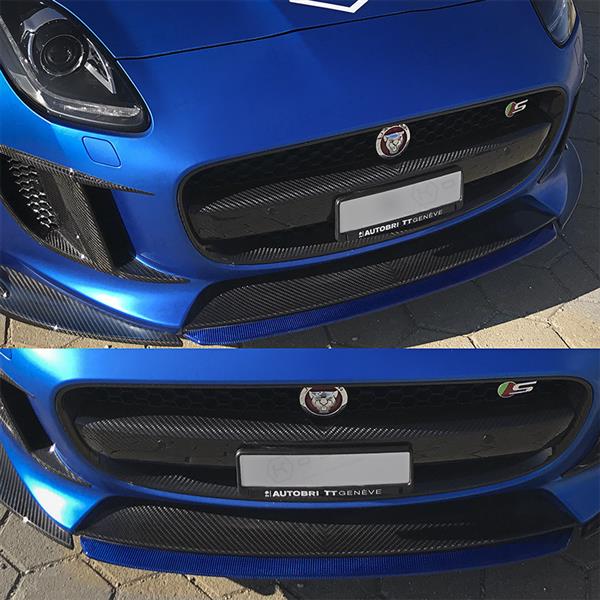 Grote foto jaguar f type carbon fiber voor splitter lip auto onderdelen tuning en styling