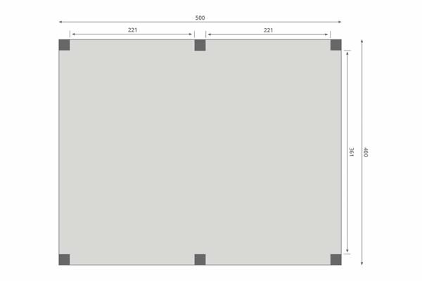 Grote foto overkapping slim serie 2 douglas 500 x 400 cm tuin en terras tuinhuisjes en blokhutten