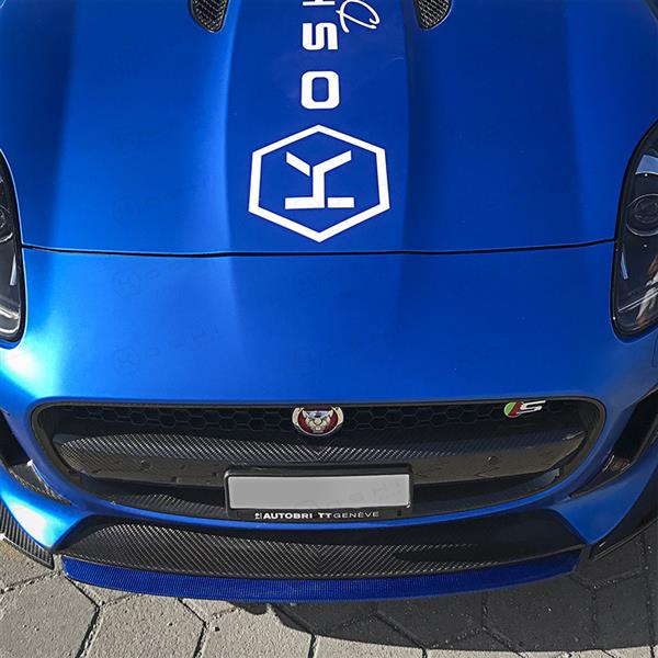 Grote foto jaguar f type carbon fiber voor lip auto onderdelen tuning en styling