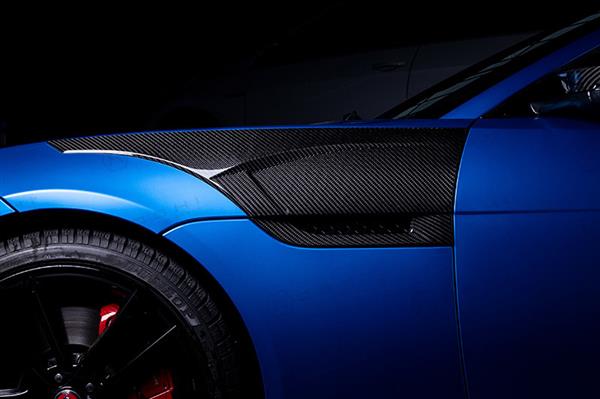 Grote foto jaguar f type carbon fiber zijpanelen cover auto onderdelen tuning en styling