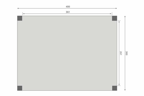 Grote foto overkapping slim serie 2 douglas 400 x 300 cm tuin en terras tuinhuisjes en blokhutten