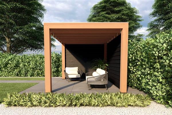 Grote foto overkapping slim serie 2 douglas 400 x 300 cm tuin en terras tuinhuisjes en blokhutten