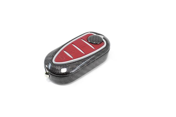 Grote foto alfa romeo 4c carbon fiber sleutel fob cover auto onderdelen tuning en styling