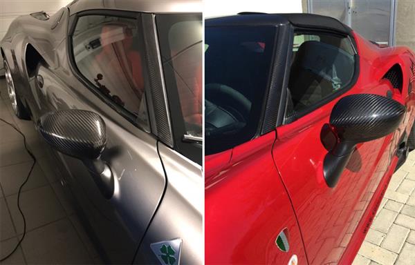Grote foto alfa romeo 4c carbon fiber spiegelkappen auto onderdelen tuning en styling