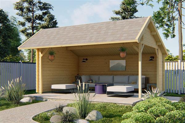 Grote foto blokhut th ringen tuin en terras tuinhuisjes en blokhutten