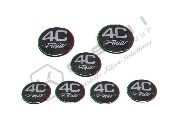 Grote foto alfa romeo 4c carbon fiber embleem cover kit auto onderdelen tuning en styling