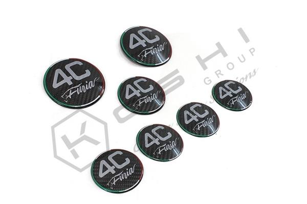 Grote foto alfa romeo 4c carbon fiber embleem cover kit auto onderdelen tuning en styling