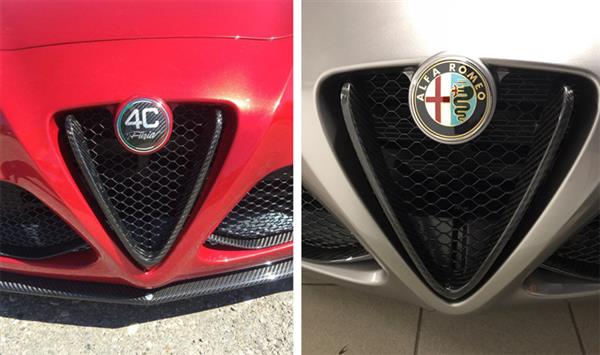 Grote foto alfa romeo 4c carbon fiber voor bumper v grill auto onderdelen tuning en styling