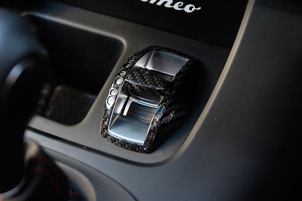 Grote foto alfa romeo 4c carbon fiber dna automaat versnelling cover auto onderdelen tuning en styling
