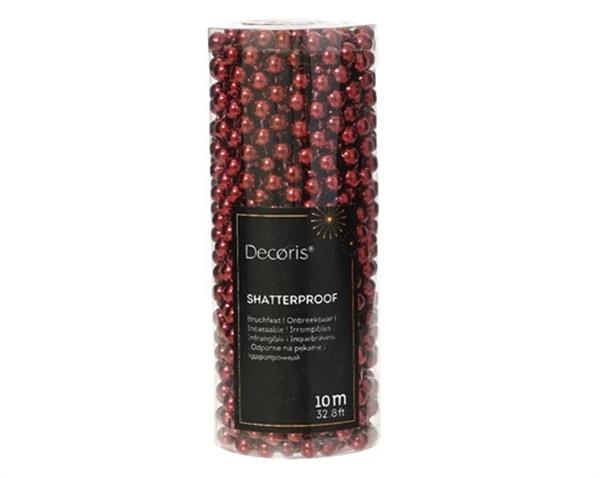 Grote foto actie parelketting 8 mm ossenbloed rood donkerrood rol van 10 m voor bloemschikken hobby en verzamelen overige verzamelingen
