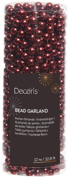 Grote foto actie parelketting 8 mm ossenbloed rood donkerrood rol van 10 m voor bloemschikken hobby en verzamelen overige verzamelingen