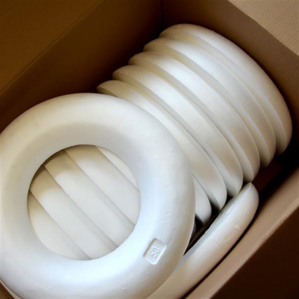 Grote foto oasis styropor ring 60cm platrond piepschuim ring piepschuim krans verzamelen overige verzamelingen