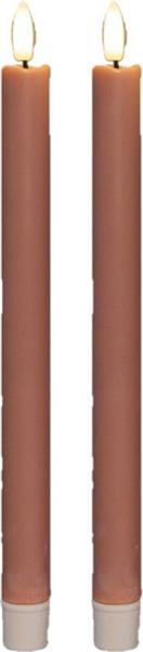 Grote foto actie led kaarsen anna collection 3d flame candle oud roze 23 cm set van 2 met timer ledcand verzamelen overige verzamelingen
