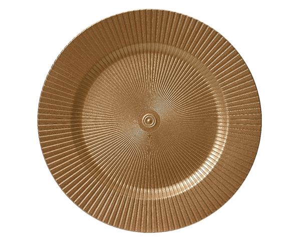 Grote foto onderbord goud 33 cm geribbeld rond decoratief tafelaccessoire onderbord goud 33 cm rond dec verzamelen overige verzamelingen
