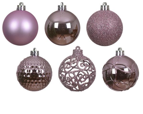 Grote foto kerstballen ornament kunststof fris lila 6 cm grote box 37 stuks bijzondere decoratie voor ker verzamelen overige verzamelingen
