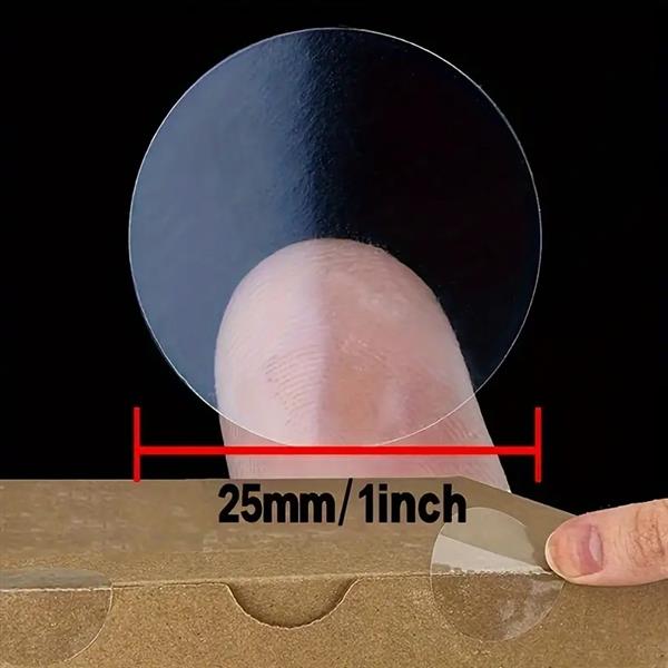 Grote foto thermische labels transparant rond 25mm stickers labels thermal rol 1000 labels voor diverse merk verzamelen overige verzamelingen