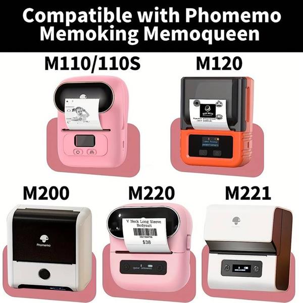 Grote foto thermische labels transparant rond 40mm stickers labels thermal rol 180 labels voor diverse print verzamelen overige verzamelingen