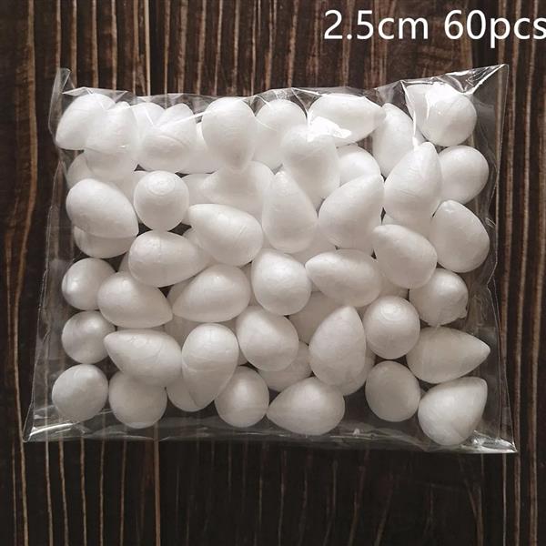Grote foto styropor bolletjes eivorm voor nylon bloemen 20 st styropor bol verzamelen overige verzamelingen