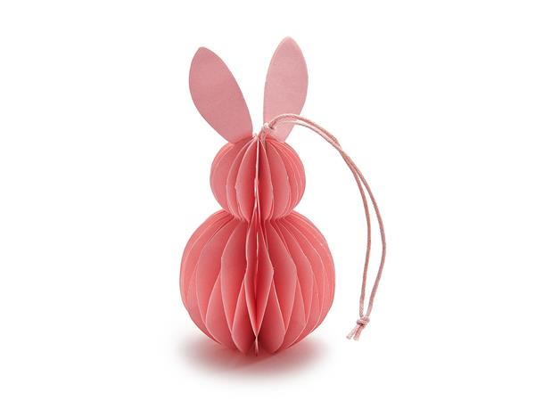 Grote foto actie paashaas konijntje honeycomb hanger 6 12 cm roze paper rabbit hanger verzamelen overige verzamelingen