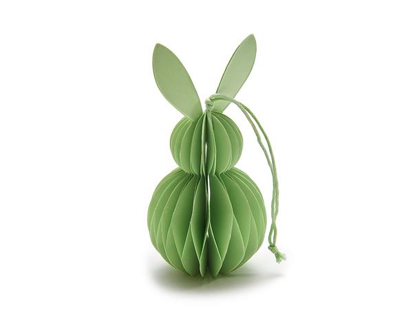 Grote foto actie paashaas konijntje honeycomb hanger 6 12 cm groen paper rabbit hanger verzamelen overige verzamelingen