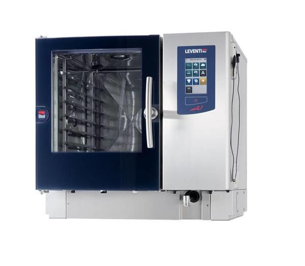 Grote foto leventi me 1.06 bdi combisteamer elektrisch 9kw 3x 400v witgoed en apparatuur fornuizen