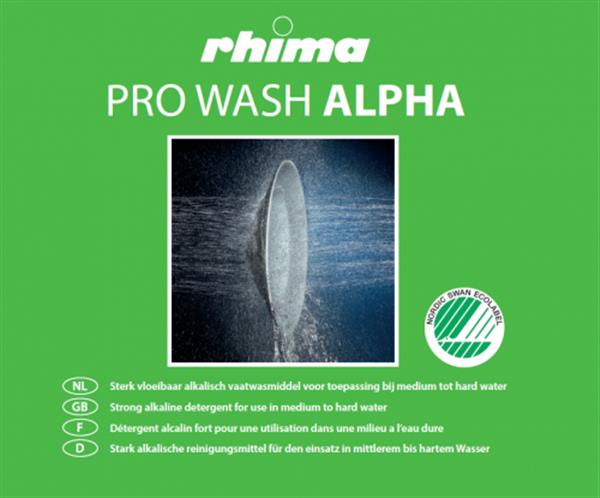 Grote foto rhima pro wash alpha vaatwasmiddel 10 l huis en inrichting keukenbenodigdheden