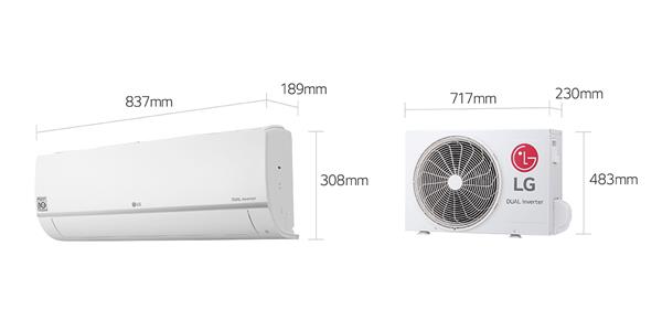 Grote foto lg pc09sq set 2 5kw standaard plus airco set huis en inrichting keukenbenodigdheden