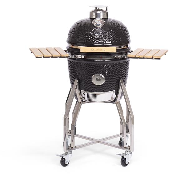 Grote foto yakiniku large kamado grill barbecue 19 inch incl. onderstel en zijtafels tuin en terras buitenkeukens