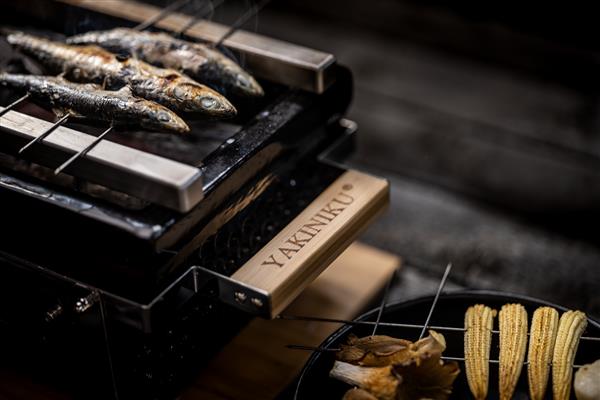 Grote foto yakiniku shichirin rechthoekige tafel grill barbeque 40 x 20 cm tuin en terras buitenkeukens