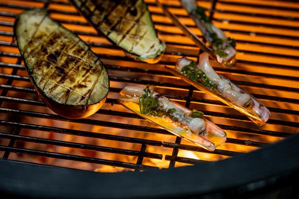 Grote foto yakiniku shichirin ronde tafel grill barbecue 30 cm tuin en terras buitenkeukens