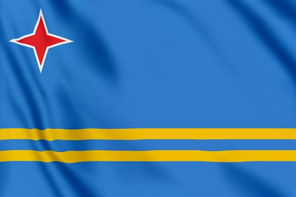 Grote foto vlag aruba 300x200 diversen vlaggen en wimpels