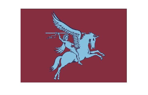 Grote foto airborne vlag pegasus 200x300 diversen vlaggen en wimpels