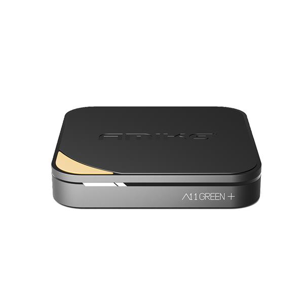 Grote foto amiko a11 green plus iptv set top box telecommunicatie zenders en ontvangers