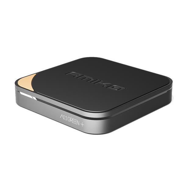 Grote foto amiko a11 green plus iptv set top box telecommunicatie zenders en ontvangers