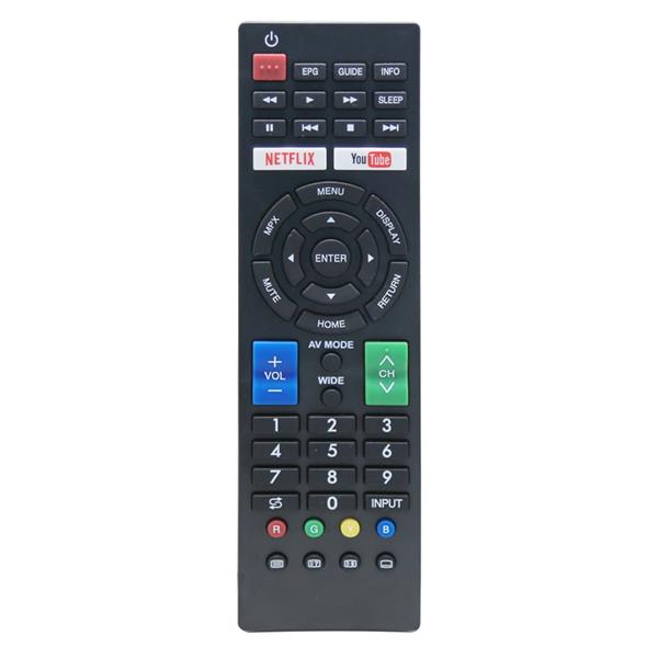 Grote foto sharp universele afstandsbediening sharp aquos smart tv remote slimtron sha ir v2 computers en software overige