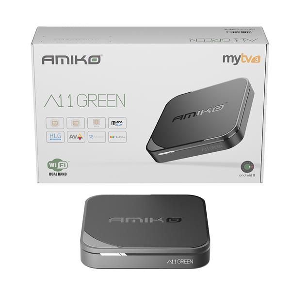 Grote foto amiko a11 green android iptv set top box diversen overige diversen